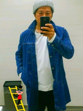 「アイテム（ニットキャップ/ビーニー）」を使った、taka1010🌈さん（メンズ・182cm）の冬コーディネート