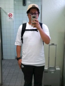 「phiten（ファイテン）のアイテム」を使った、taka1010🌈さん（メンズ・182cm）の秋コーディネート