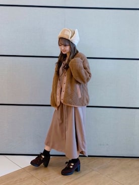 ひんみさん(レディース・154cm)の冬コーディネート