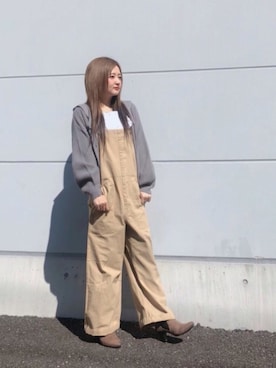「Samansa Mos2 blue（サマンサモスモスブルー）のアイテム（ブーティ）」を使った、ひんみさん（レディース・154cm）の冬コーディネート