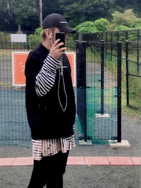「DIESEL（ディーゼル）のアイテム（Tシャツ/カットソー）」を使った、gakuryoさん（メンズ・180cm）の夏コーディネート
