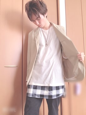 「ROCK STE（ロクステ）のアイテム」を使った、ryosky1118さん（メンズ・174cm）の秋コーディネート