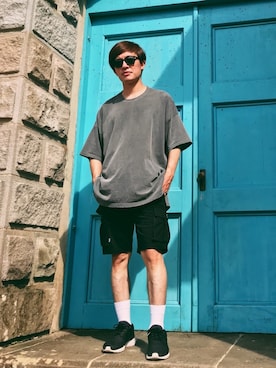 「repos（ルポ）のアイテム（トップス）」を使った、光さん（メンズ・175cm）の秋コーディネート