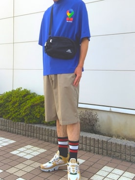 「ADANS（アダンス）のアイテム」を使った、UNMON＠相互さん（メンズ・181cm）の夏コーディネート
