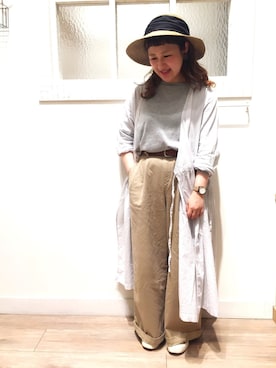 「アイテム（その他アウター、シルバー系）」を使った、あすぽんさん（レディース・151cm）の春コーディネート