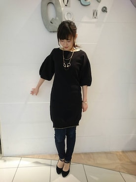 「金沢フォーラス」｜Q金沢フォーラス店さん（レディース・161cm）の冬コーディネート