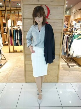 「金沢フォーラス」｜Q金沢フォーラス店さん（レディース・160cm）の春コーディネート