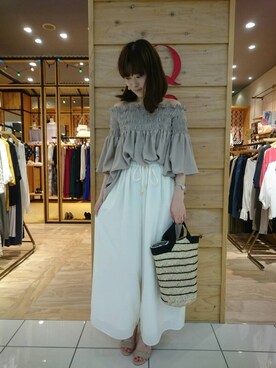「金沢フォーラス」｜Q金沢フォーラス店さん（レディース・161cm）の春コーディネート
