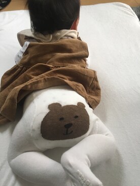 「UNIQLO（ユニクロ）のアイテム（その他）」を使った、なつめさん（キッズ・60cm）の秋コーディネート