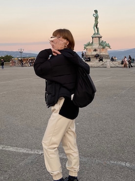 「BEAMS（ビームス）のアイテム（その他シューズ）」を使った、riさん（レディース・154cm）の秋コーディネート