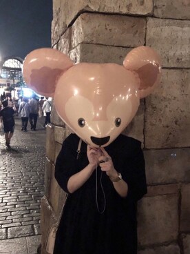 「disney」｜「アイテム（アナログ腕時計）」を使った、riさん（レディース・154cm）の秋コーディネート