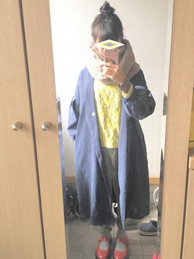 「MERLOT（メルロー）のアイテム（その他アウター）」を使った、...raw...さん（レディース・150cm）の冬コーディネート