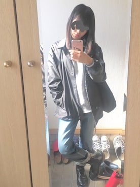 「Alpha Industries（アルファインダストリーズ）のアイテム（スウェット）」を使った、...raw...さん（レディース・150cm）の冬コーディネート