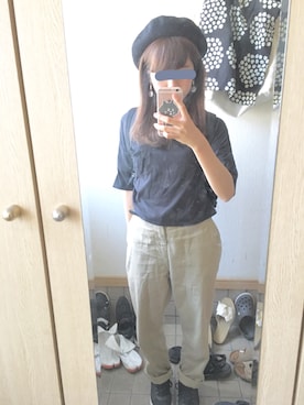 「WC（ダブル シー）のアイテム（ハンチング/ベレー帽）」を使った、...raw...さん（レディース・150cm）の秋コーディネート