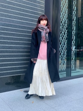 「UNITED ARROWS（ユナイテッドアローズ）のアイテム（手袋）」を使った、DATE MEGUMIさん（レディース・160cm）の冬コーディネート