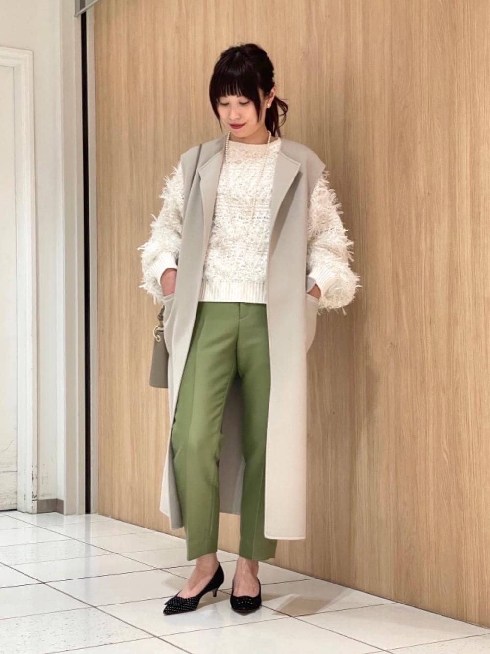 UBCMD リバー ノーカラーベスト †◇を使った人気ファッション