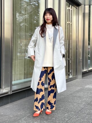 【新品タグ付き】ユナイテッドアローズ C/P バイカラー コート ノーカラー 新品タグ付き】ユナイテッドアローズ C/P バイカラー コート