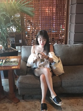 「海コーデ、ショーパン」｜yuitanさん（レディース・157cm）の春コーディネート