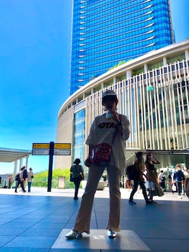 「BEAMS（ビームス）のアイテム（パンプス）」を使った、しるこさん（レディース・162cm）の夏コーディネート