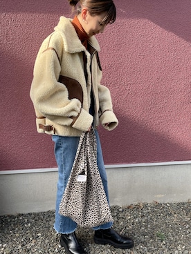 「BEAUTY&YOUTH UNITED ARROWS」｜「アイテム（ブーティ）」を使った、mmmkさん（レディース・163cm）の冬コーディネート