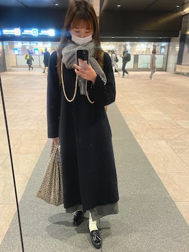 「Steven Alan（スティーブンアラン）のアイテム（その他アウター）」を使った、mmmkさん（レディース・163cm）の冬コーディネート