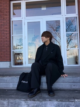 「jiggys shop（ジギーズショップ）のアイテム（ジャケット/アウター）」を使った、yuu__.さん（メンズ・172cm）の冬コーディネート