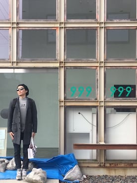 「Scye（サイ）のアイテム（シャツ/ブラウス）」を使った、yk1989さん（メンズ・170cm）の冬コーディネート
