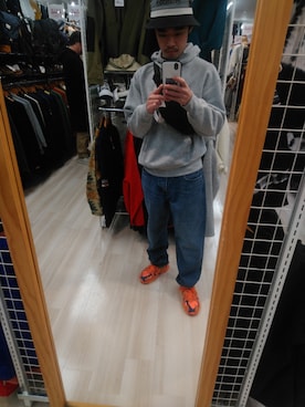 「ellesse（エレッセ）のアイテム（帽子）」を使った、ケいスけさん（メンズ・165cm）の冬コーディネート