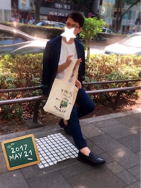 「COMME CA ISM（コムサイズム）のアイテム（デニムジャケット）」を使った、そらさん（メンズ・179cm）の春コーディネート