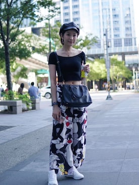 「So Nice（ソーナイス）のアイテム」を使った、果果さん（レディース・164cm）の秋コーディネート