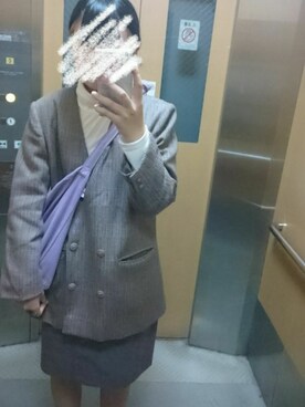 「学校こーで」｜「アイテム（ジャケット/アウター）」を使った、華捺さん（レディース・160cm）の秋コーディネート