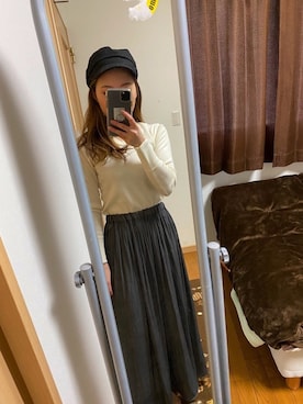 「OZOC（オゾック）のアイテム（帽子）」を使った、konatsuさん（レディース・153cm）の秋コーディネート