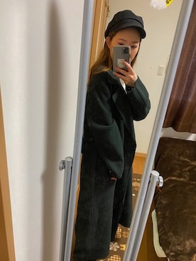 「OZOC（オゾック）のアイテム（帽子）」を使った、konatsuさん（レディース・153cm）の秋コーディネート