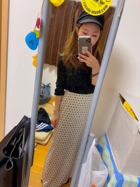 「OZOC（オゾック）のアイテム（帽子）」を使った、konatsuさん（レディース・153cm）の秋コーディネート