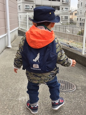 「BNT（ビーエヌティー　　）のアイテム」を使った、yuki_sin1roさん（キッズ・80cm）の春コーディネート