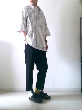 「suicoke（スイコック）のアイテム」を使った、KYOさん（メンズ・180cm）の春コーディネート