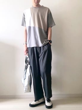 「MYSTERY RANCH（ミステリーランチ）のアイテム（アナログ腕時計）」を使った、KYOさん（メンズ・180cm）の春コーディネート