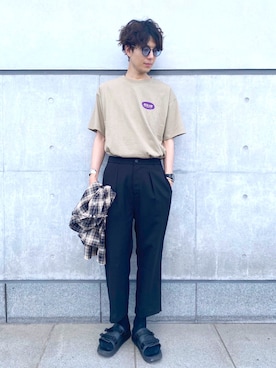 「suicoke（スイコック）のアイテム」を使った、KYOさん（メンズ・180cm）の春コーディネート