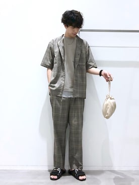 「BENCH（ベンチ）のアイテム」を使った、KYOさん（メンズ・180cm）の夏コーディネート