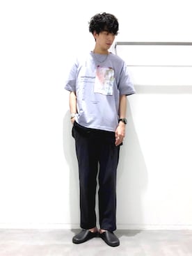 「WISM（ウィズム）のアイテム」を使った、KYOさん（メンズ・180cm）の夏コーディネート