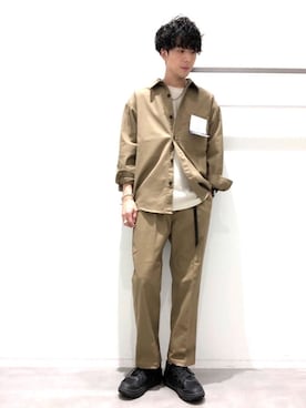 「Engineered Garments（エンジニアードガーメンツ）のアイテム」を使った、KYOさん（メンズ・180cm）の秋コーディネート