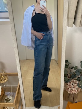 「UNIQLO U」｜@イエベさん（レディース・166cm）の夏コーディネート