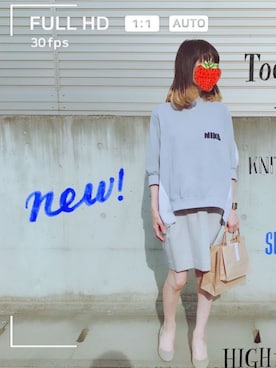 「MAR（メーア）のアイテム」を使った、ぽんた2さん（レディース・155cm）の夏コーディネート