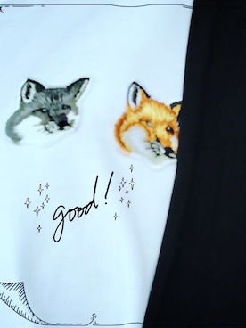 「メゾン キツネ(MAISON KITSUNE)」｜ぽんた2さん（レディース・155cm）の夏コーディネート