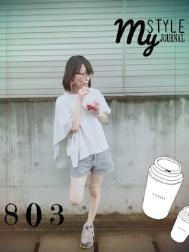 ぽんた2さん（レディース・155cm）の夏コーディネート