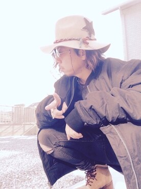 ☆ash★◡̎*さん（メンズ・167cm）の冬コーディネート