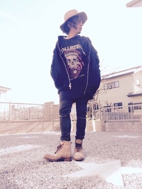 ☆ash★◡̎*さん（メンズ・167cm）の冬コーディネート