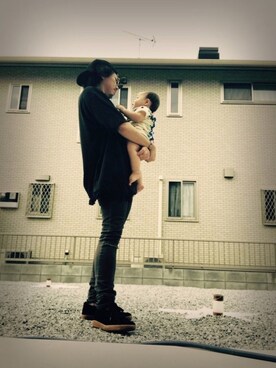 「アイテム（福袋/福箱、ブラック系）」を使った、☆ash★◡̎*さん（メンズ・167cm）の夏コーディネート