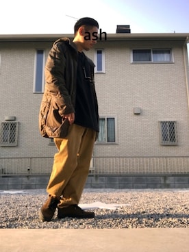 「SEVENDAYS=SUNDAY（セブンデイズサンデイ）のアイテム（ダウンジャケット/コート）」を使った、☆ash★◡̎*さん（メンズ・167cm）の春コーディネート