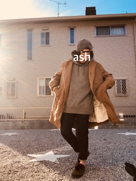 「SHIPS JET BLUE（シップスジェットブルー）のアイテム（その他アウター）」を使った、☆ash★◡̎*さん（メンズ・167cm）の冬コーディネート
